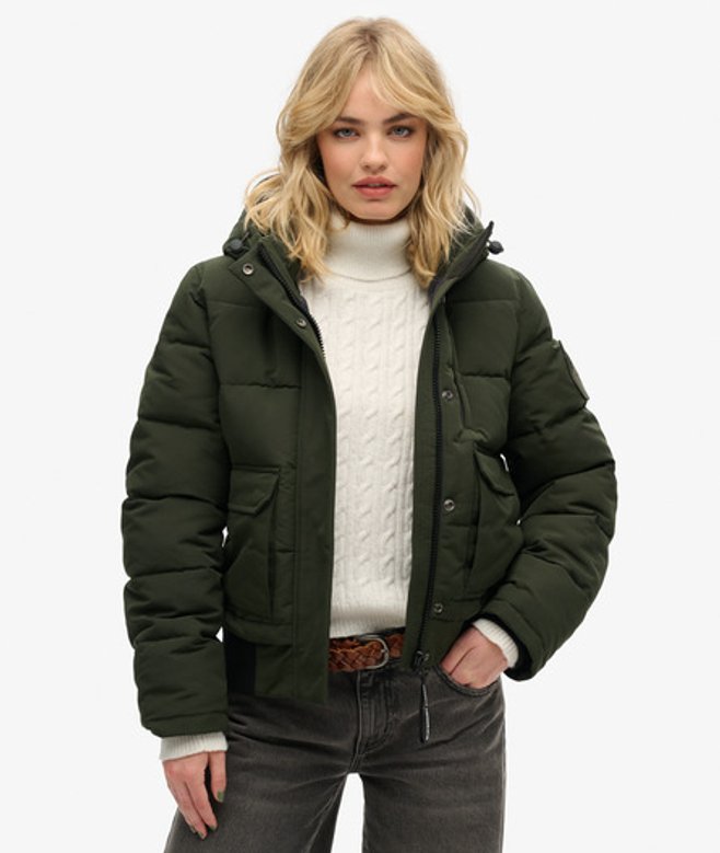 Superdry Women's Everest Bomber Jacket Green