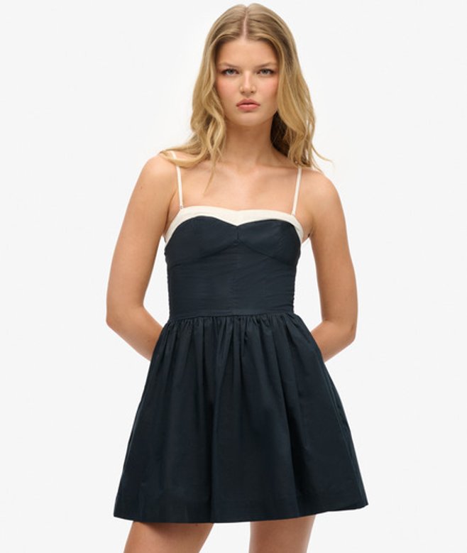 Superdry Women's Corset Cami Mini Dress Navy