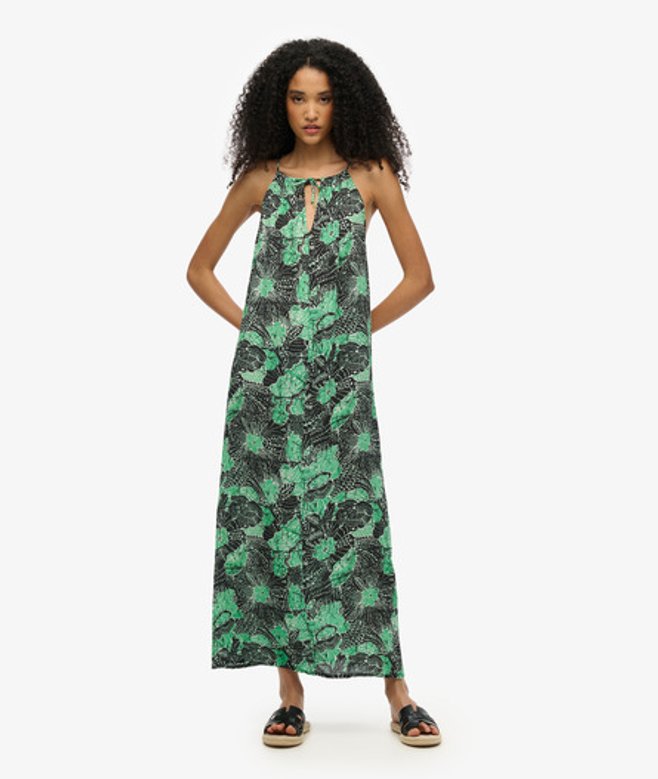 Superdry Women's Beach Cami Maxi Dress Green