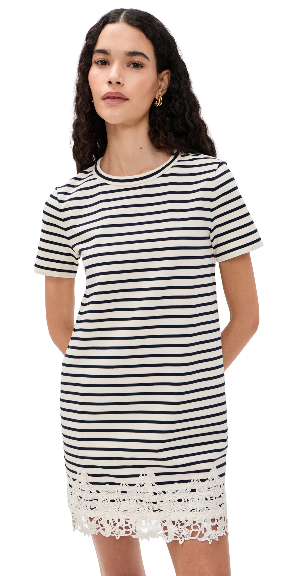 Veronica Beard Jean Rhue Dress DoveNavy Stripe