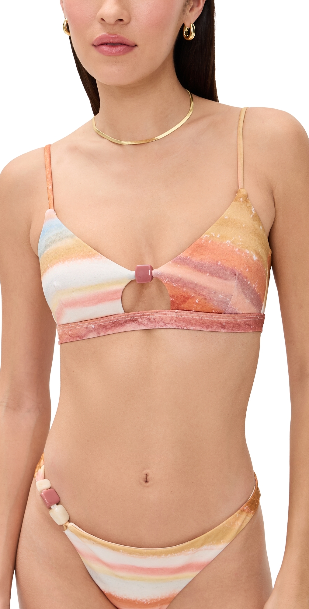 Vitamin A Terra Cut Out Bralette Bikini Top Terra Forms