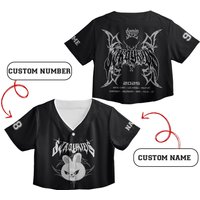 Personalized Straykids Crop Top Jersey, Stray Kids Dominate World Tour Jersey