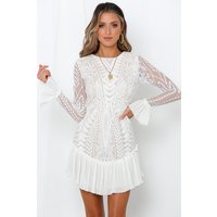 Spend All Your Time Waiting Dress White