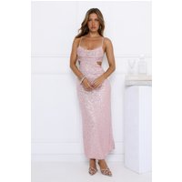 Sparkling Moment Maxi Dress Pink