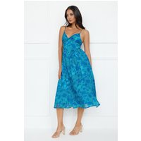 Fresh Nectar Midi Dress Blue
