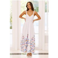 Sundrop Springs Midi Dress White
