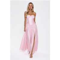 Jewel Of The Night Strapless Maxi Dress Pink