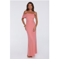 Yours In Summer Mesh Maxi Dress Peach