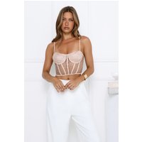 She's Dazzling Crop Top Rose Gold