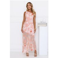 Glow Up Icon One Shoulder Maxi Dress Pink