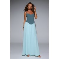 Sleek Society Maxi Dress Teal
