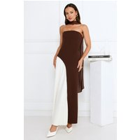 Darling Society Strapless Maxi Dress Brown