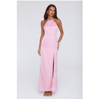 Pearl District Satin Maxi Dress Pink