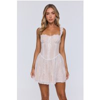 Femme Fling Lace Mini Dress White