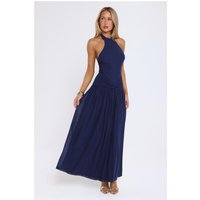Temptation Muse Halter Maxi Dress Navy