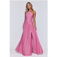 Spark Of Sophistication Halter Maxi Dress Pink