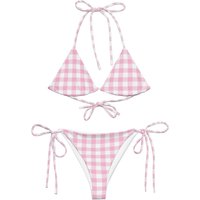 Gingham Women's Sling Bikini Swimsuits