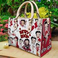 Betty Boop Lover Women Leather Handbag, Betty Boop Bags