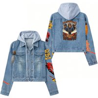 Zz Top Rock Band Unisex Hooded Denim Jacket