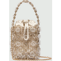 white woman bucket bag