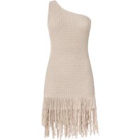 casual woman clothes Pinko - juniperos openwork dress - grey