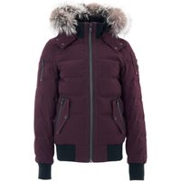 Bomber jacket in Purple with hood and skin Moose Knuckles