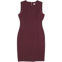 CALVIN KLEIN Womens Maroon Bodycon Polyester Blend Sleeveless Midi Dress