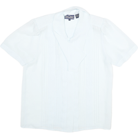SUMMERFIELD Womens White Shirt Polyester Blend Short Sleeve Stylish Blouse