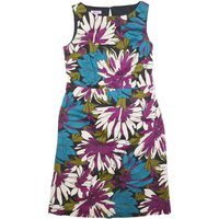 MONSOON Womens Black Blue & Purple Floral Day Cotton Blend Dress