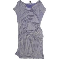 ALL SAINTS Womens Lilac Purple Dress Cotton Blend Shift Short Sleeve S Casual