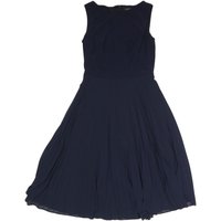 LAUREN RALPH LAUREN Womens Navy Fit & Flare Polyester Sleeveless Midi Dress