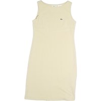 LACOSTE Womens Beige Cotton Blend Sleeveless Day Dress Size M Casual Summer Fit