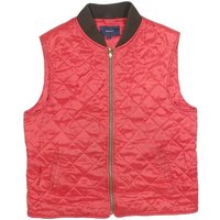 GANT Mens Red Quilted Jacket L Polyester Zip Bomber Style Lightweight