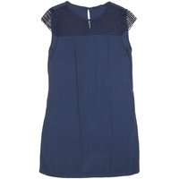 ZARA Womens Blue Polyester Blend Day Jersey Dress Short Sleeve S Stylish Casual