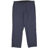 BOSS Mens Wool Navy Regular Fit Straight Leg Trousers W L Dress Pants