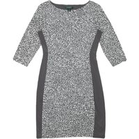 LAUREN RALPH LAUREN Womens Black & White Bodycon Woven Day Dress Polyester Blend