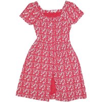 CATH KIDSTON Womens Red Cherry Print Day Dress Cotton Blend Short Sleeve
