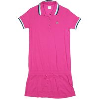 LACOSTE Womens Pink Polo Cotton Blend Short Sleeve Mini Dress S Casual Sport
