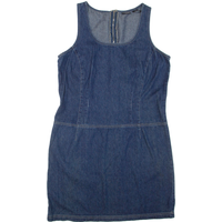NY JEANS Womens Mini Dress Blue Denim Sleeveless Short