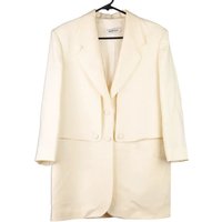 Selene Blazer - Large Cream Virgin Wool