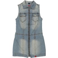 Pit Stop Denim Dress - Medium Light Wash Cotton