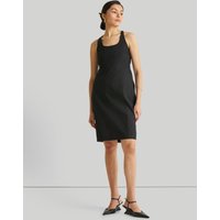 Fitted Knee Length Dress in Black