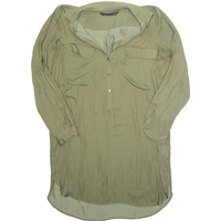 ZARA Womens Shirt Dress Green Long Sleeve Knee Length