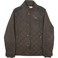 DIESEL Mens Quilted Coat Green