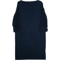 COS Womens Shift Dress Blue Long Sleeve Midi