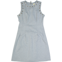 MICHAEL KORS Womens Fit & Flare Dress Grey Sleeveless Knee Length