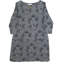 WHITE STUFF Womens Day Dress Grey Floral Knee Length