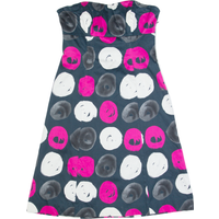 COAST Womens Fit & Flare Dress Blue Spotted Sleeveless Knee Length