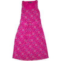 LAUREN RALPH LAUREN Womens Day Dress Pink Floral Sleeveless Midi
