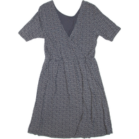 FAT FACE Womens Day Dress Grey Floral Short Sleeve Short